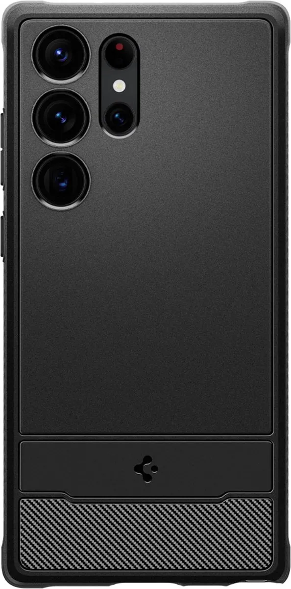 Spigen Rugged Armor ACS05613 Hoesje - Samsung Galaxy S23 Ultra - Zwart - afbeelding 6 van 6