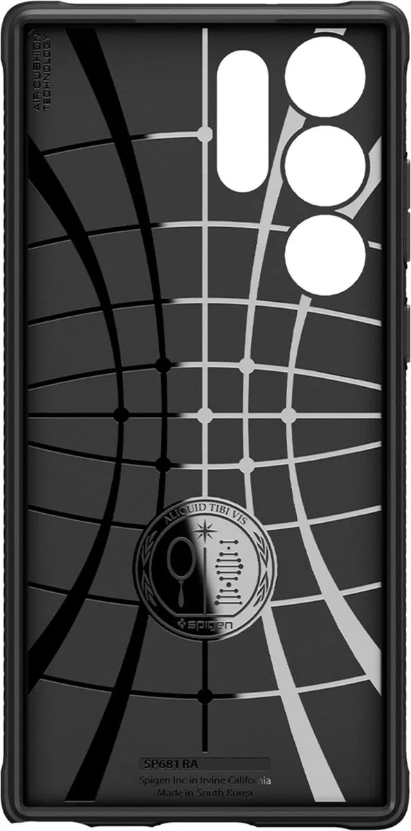 Spigen Rugged Armor ACS05613 Hoesje - Samsung Galaxy S23 Ultra - Zwart