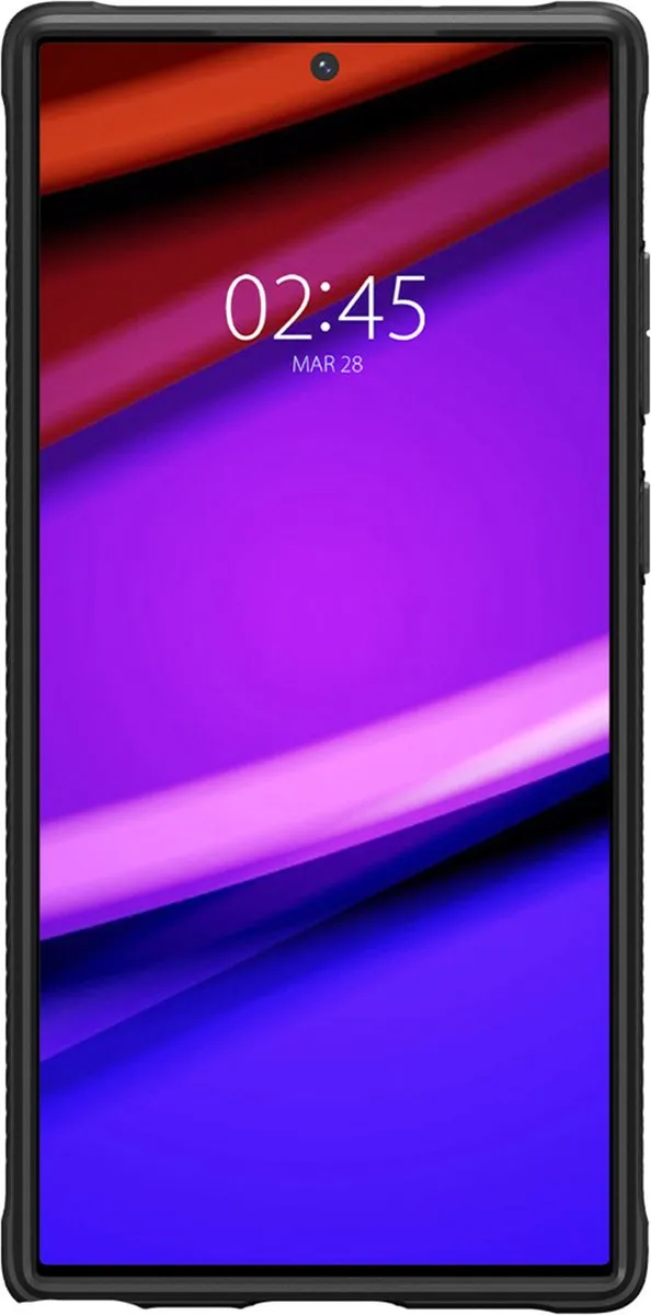 Spigen Rugged Armor ACS05613 Hoesje - Samsung Galaxy S23 Ultra - Zwart