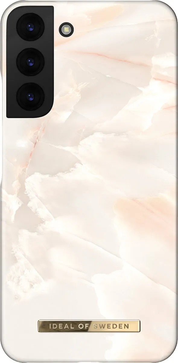 iDeal of Sweden Galaxy S22 Plus Hoesje Rose Pearl Marble