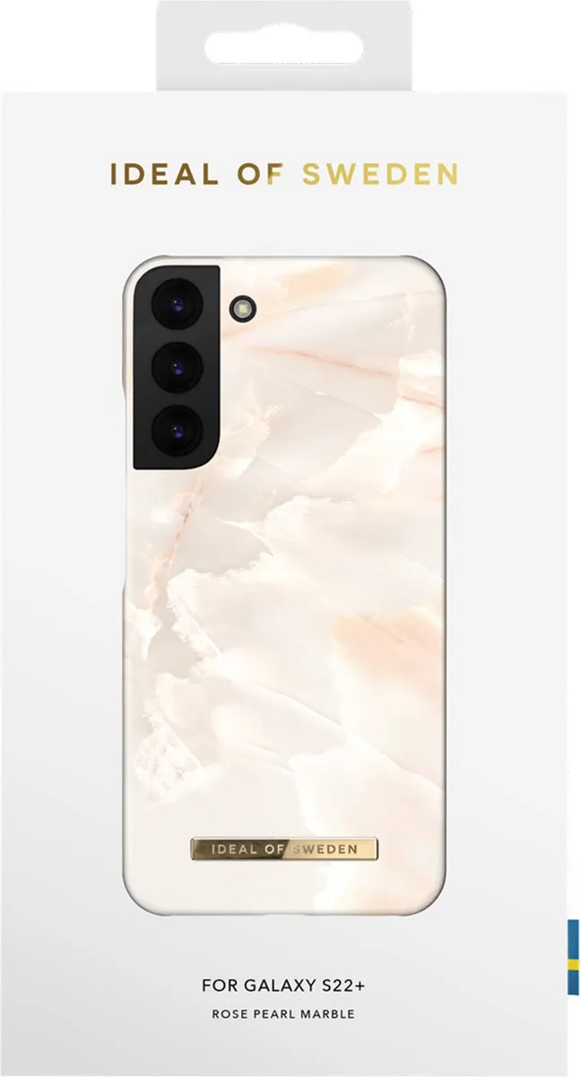 iDeal of Sweden Galaxy S22 Plus Hoesje Rose Pearl Marble - 7340205148798