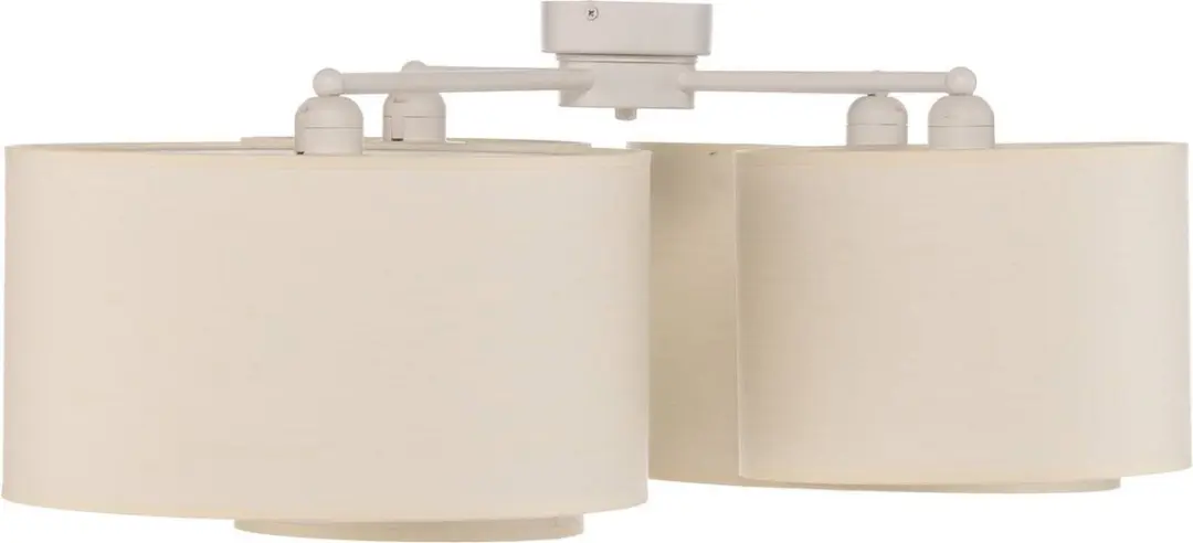 Euluna Duolla Lodge Plafondlamp - 4-lamps - Beige - afbeelding 4 van 6