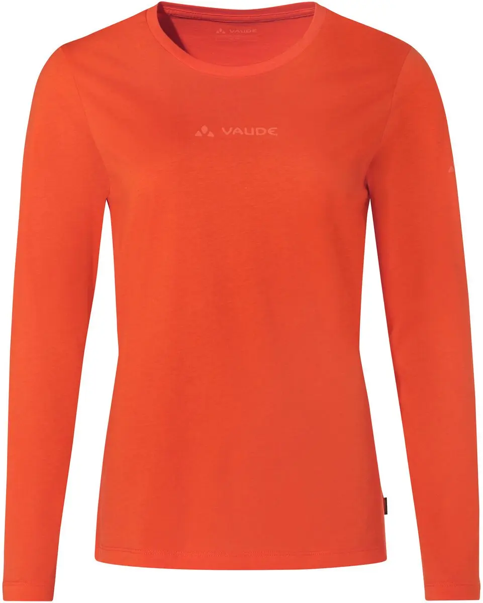 Vaude Logo T-shirt Met Lange Mouwen Oranje 36 Vrouw