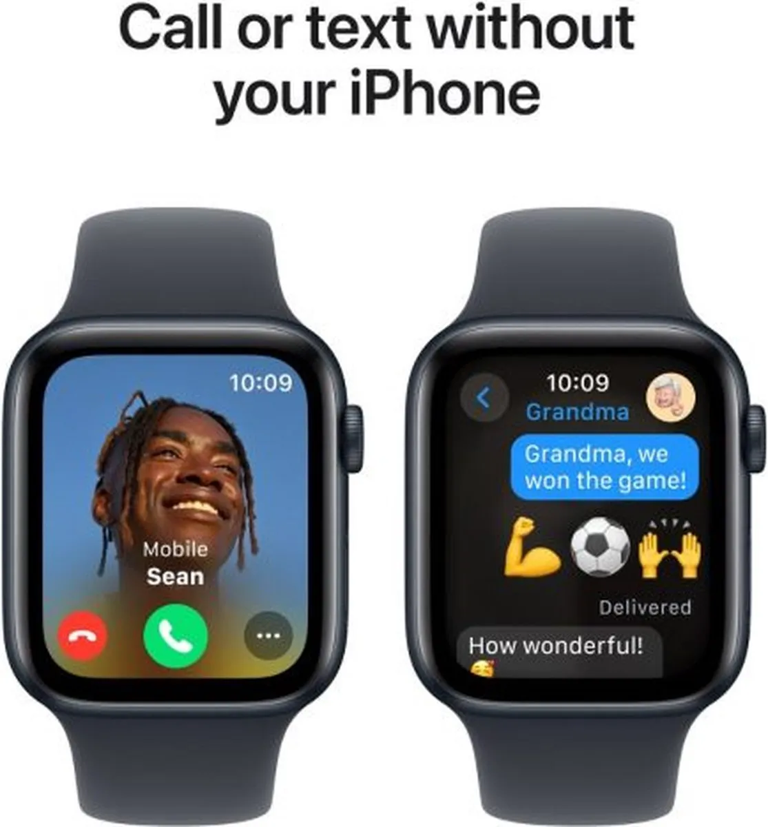 Apple Watch SE 2024 GPS + Cellular 44mm - Zwart