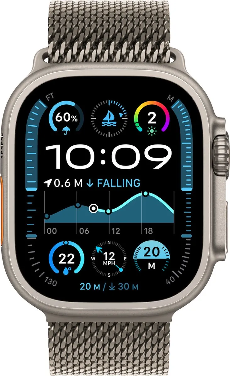 Apple Watch Ultra 2 49mm Milanese Loop - Natural