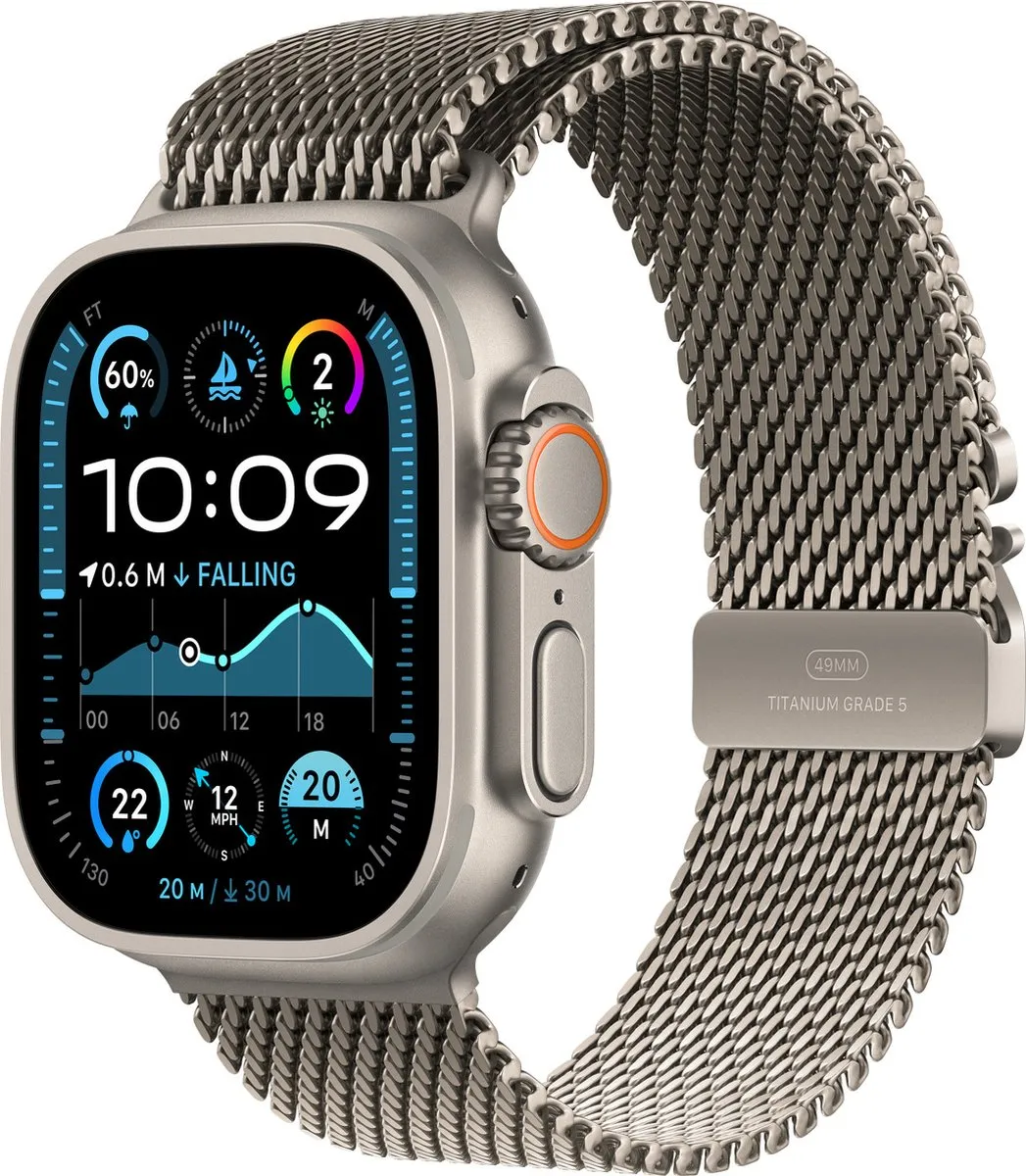 Apple Watch Ultra 2 49mm Milanese Loop - Natural