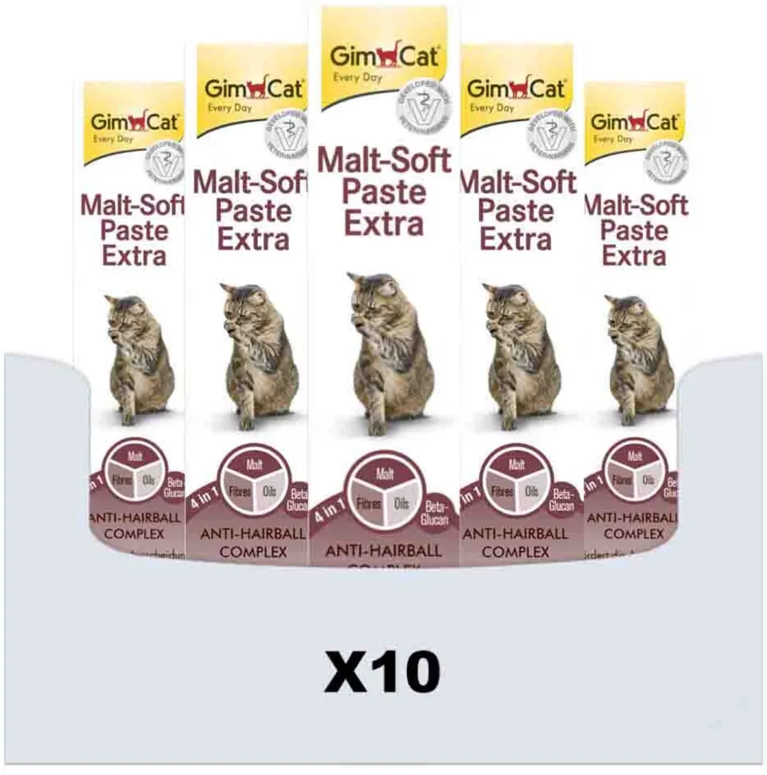 GimCat Pasta Malt-Soft Extra - 20 Stuks (10x50g)