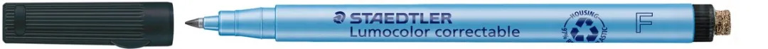 STAEDTLER OHP Lumo F 305 Viltstift - Correctable Zwart - 10 Stuks