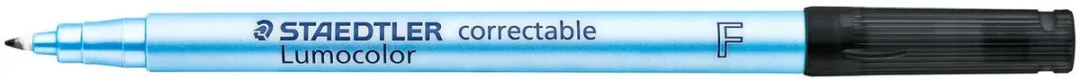 STAEDTLER OHP Lumo F 305 Viltstift - Correctable Zwart - 10 Stuks