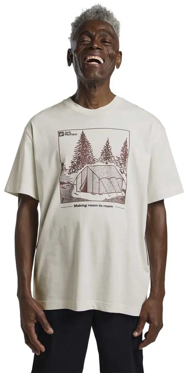 Jack Wolfskin Freeroamer T-shirt Met Korte Mouwen Beige L Man