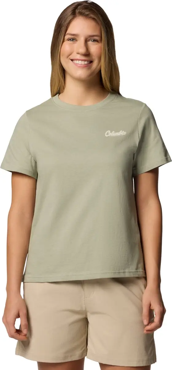 Columbia Rolling Bend Graphic SS Tee, Vrouwen, Groen, T-shirt, maat: L