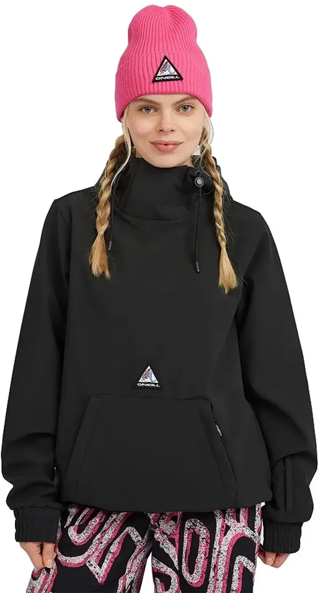 O´neill Fwc Play Softshell Hoodie Zwart M Vrouw