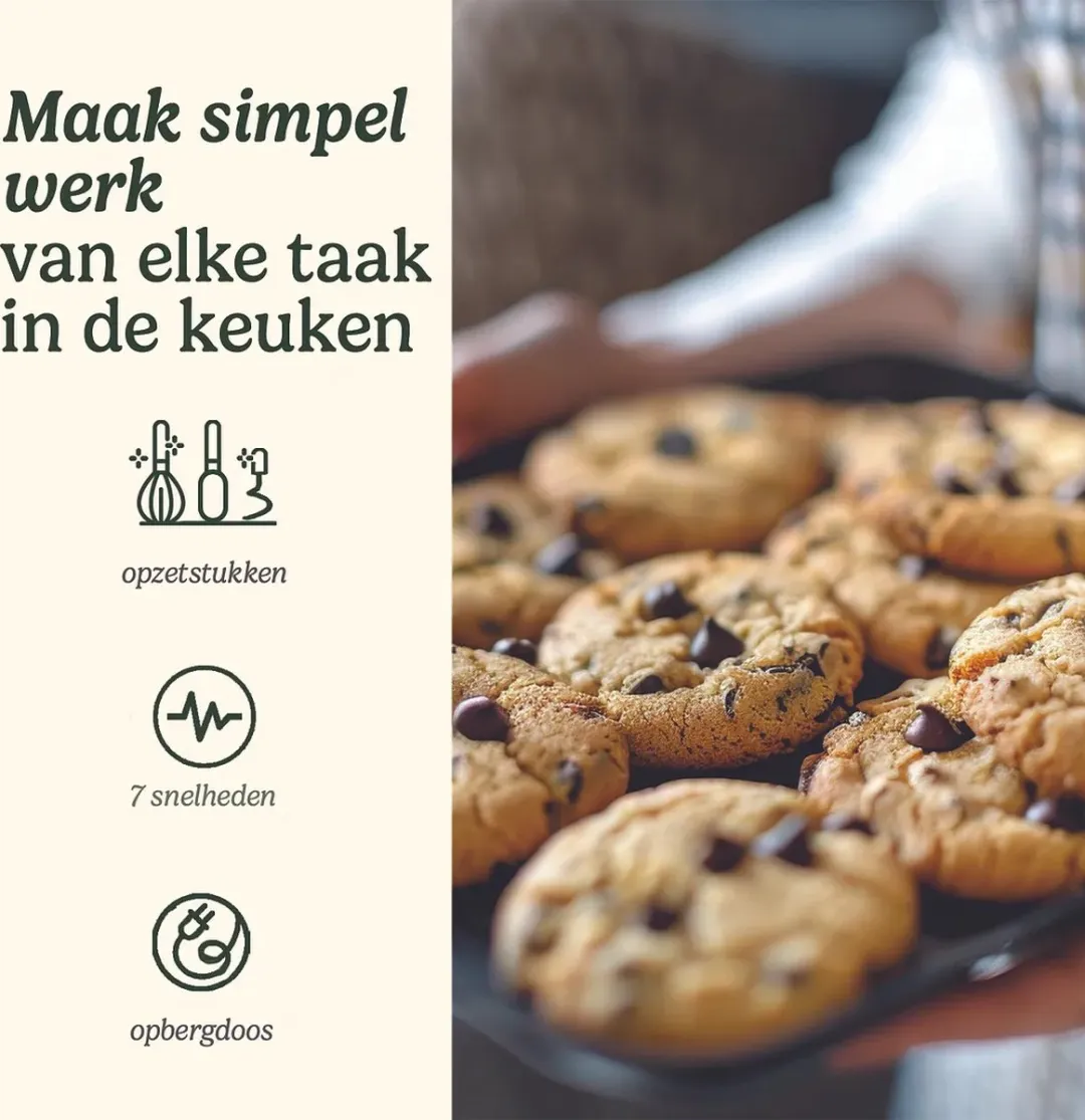 Cuisinart Power Advantage HM7E Handmixer - 7 Snelheden - Zilver - afbeelding 6 van 6