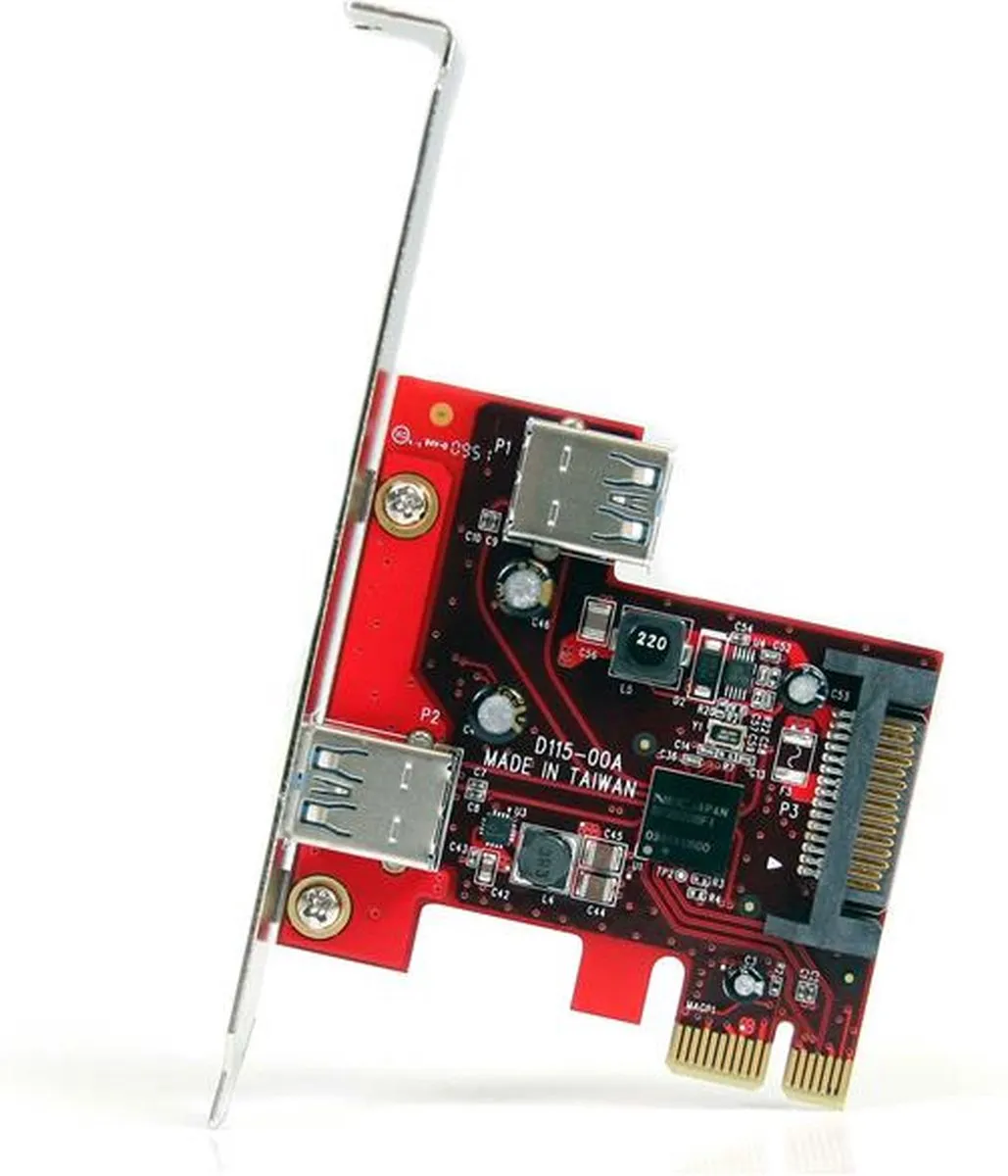 Startech PEXUSB3S11 USB 3.0 PCIe Kaart - 2 Poorten