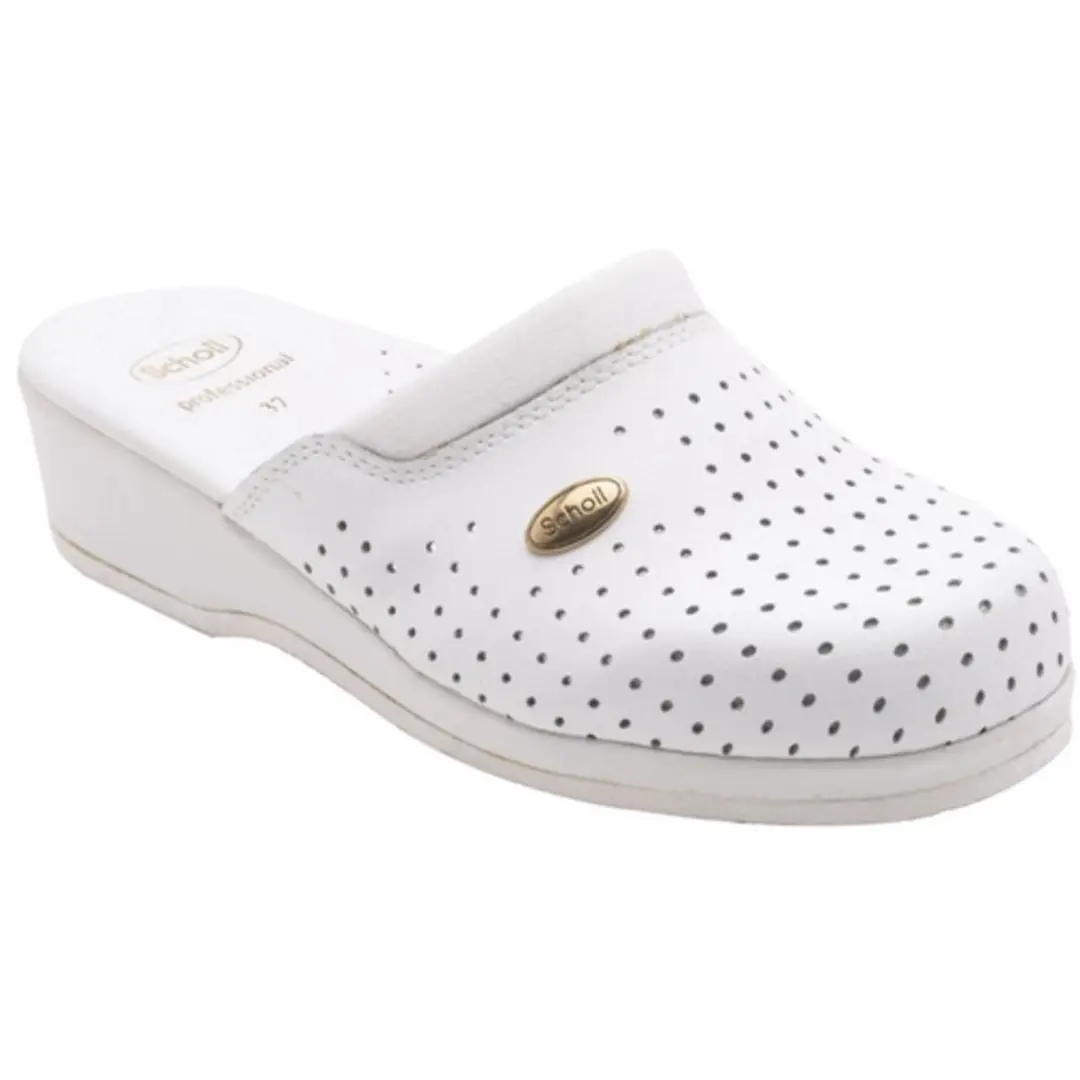Medische Klomp Scholl Unisex Back Guard White-Schoenmaat 43