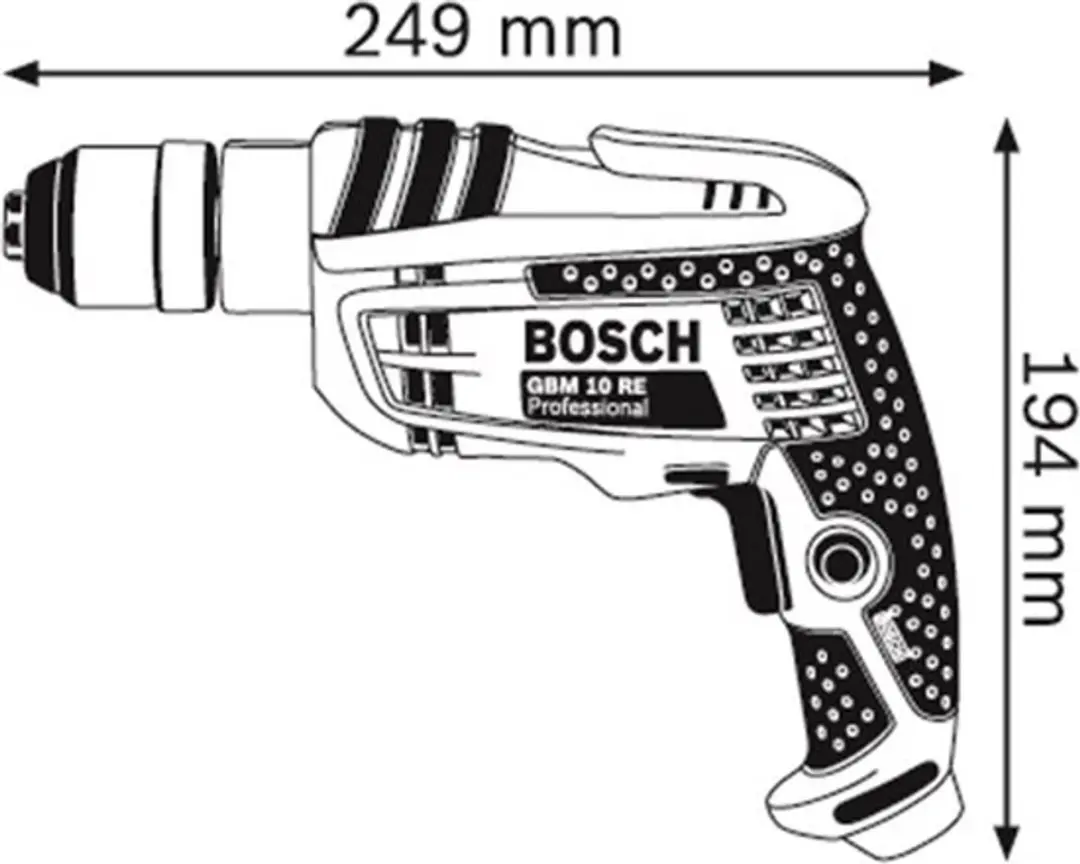 Bosch Professional GBM 10 RE Boormachine - 600W - afbeelding 3 van 3