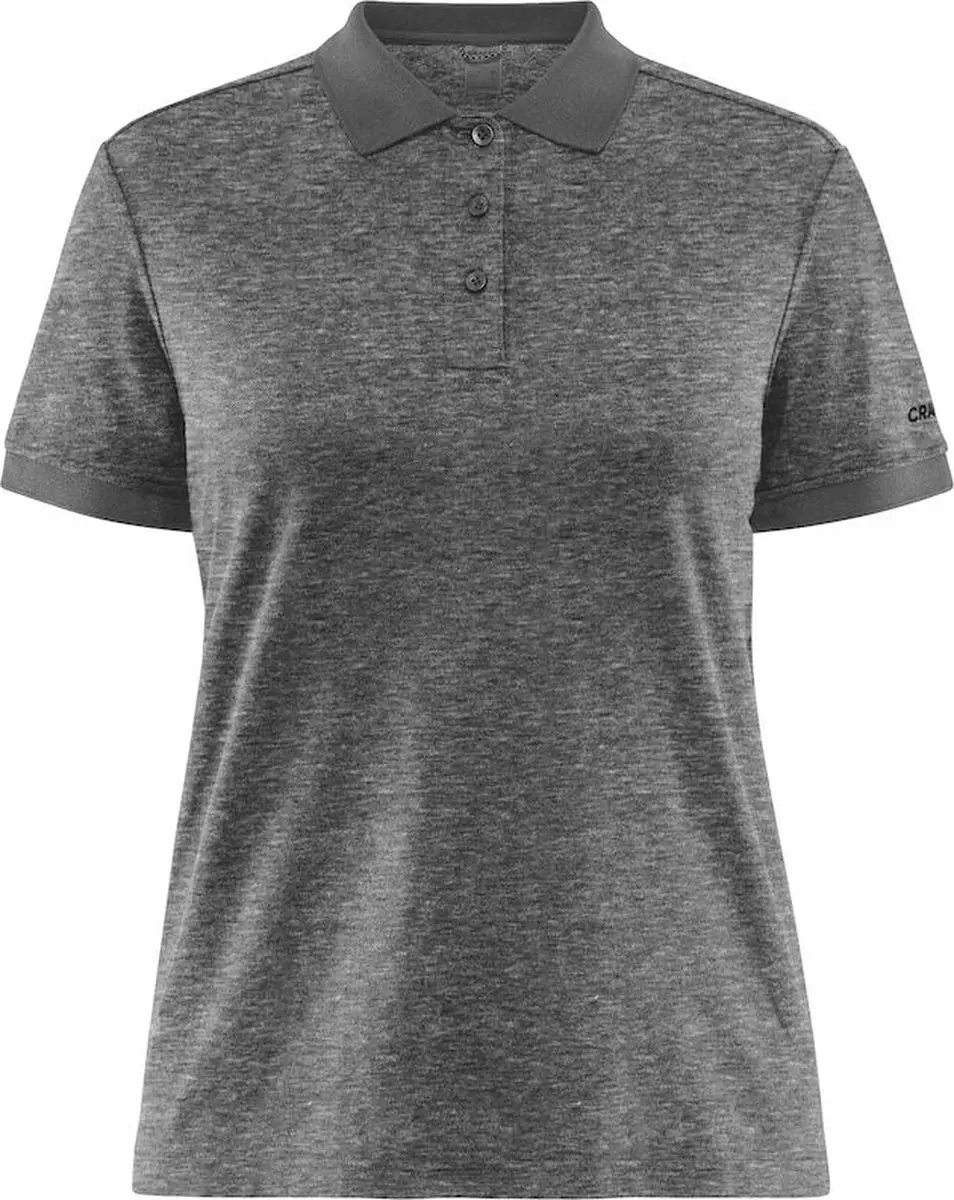 Craft CORE Blend Damespolo - Dk Grey Melange - M