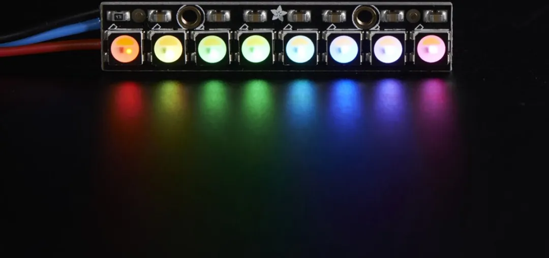 Adafruit NeoPixel Stick 2867 - 8x5050 RGBW LED - Warm Wit 3000K