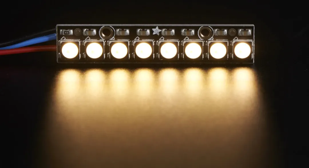 Adafruit NeoPixel Stick 2867 - 8x5050 RGBW LED - Warm Wit 3000K