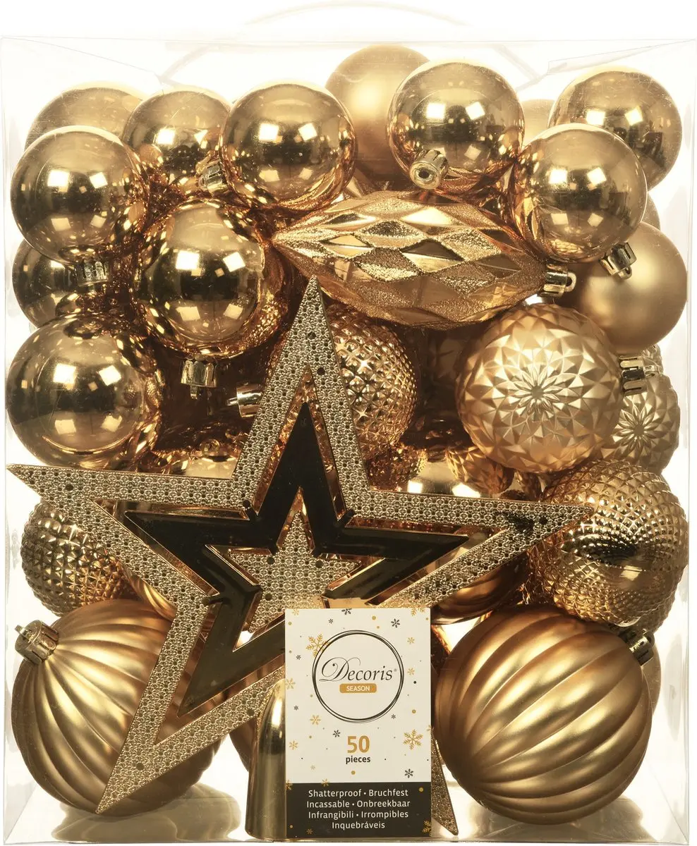 Decoris Kerstballen met piek