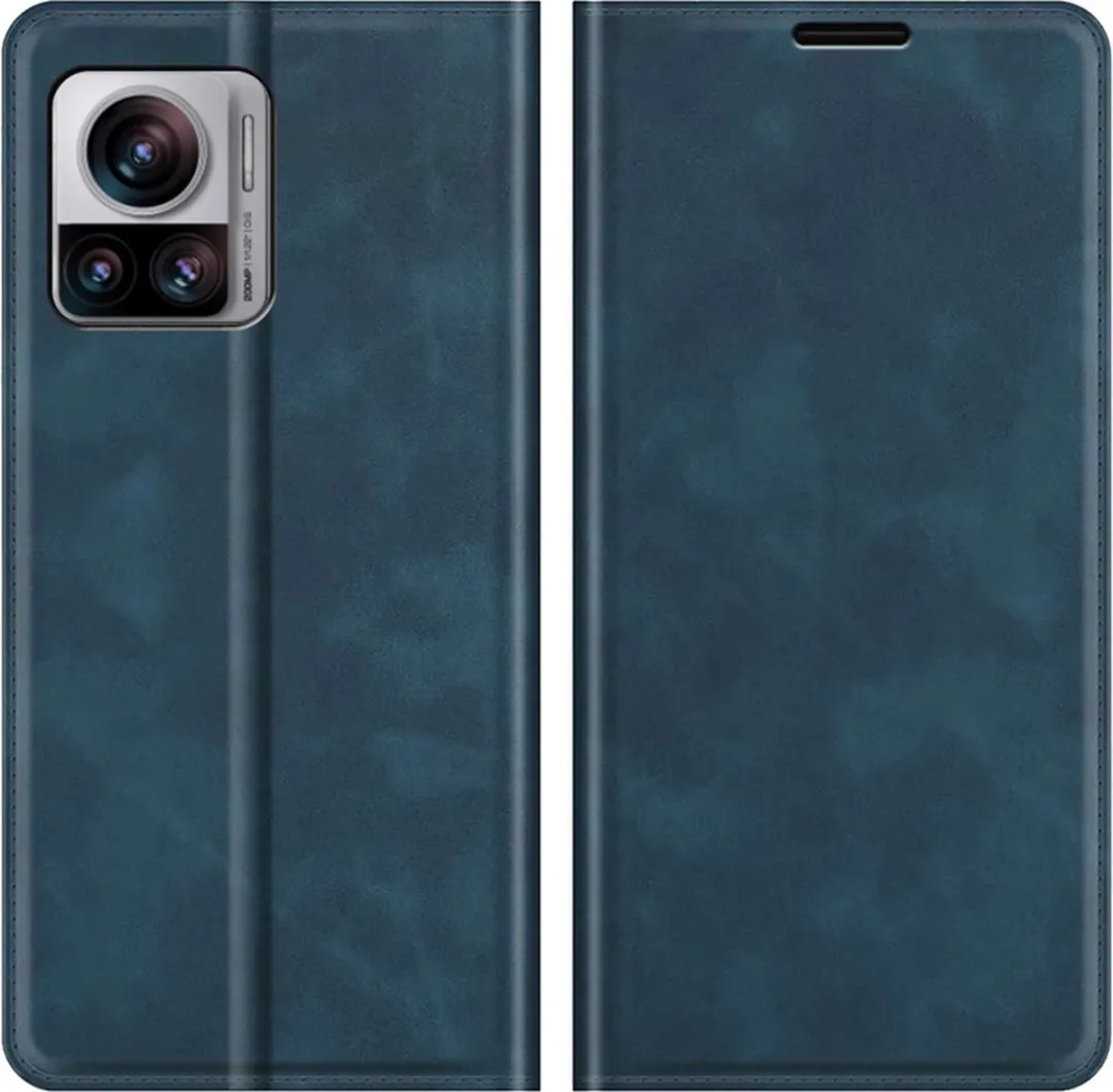 Just in Case Motorola Edge 30 Ultra Hoesje - Effen Blauw