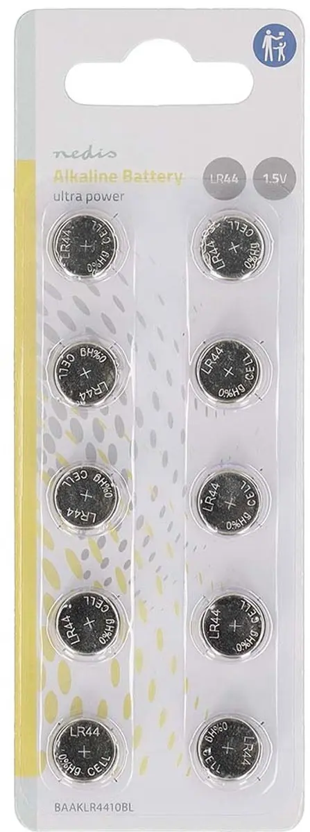 Nedis Alkaline-Batterij LR44 1.5V - 10-Pak - afbeelding 2 van 6