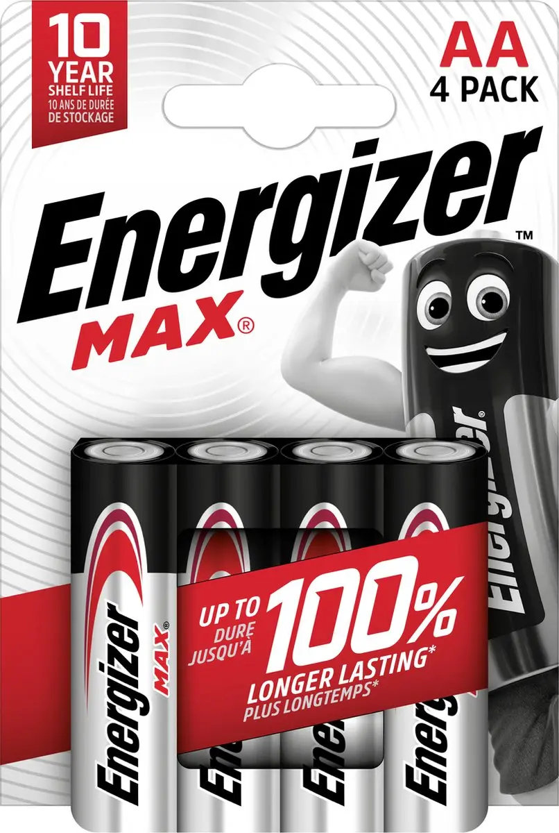 Alkaline Batterij AA 1.5 V Max 4-Blister