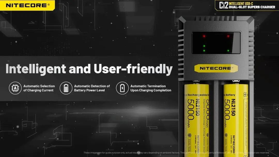 Nitecore Ci2 NC-CI2 Batterijlader - Zwart - afbeelding 6 van 6