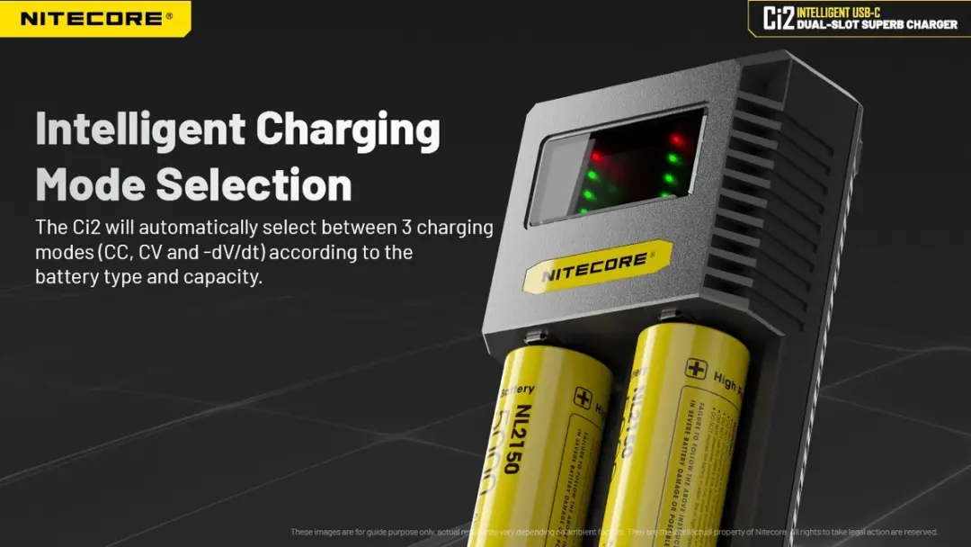 Nitecore Ci2 NC-CI2 Batterijlader - Zwart - afbeelding 3 van 6