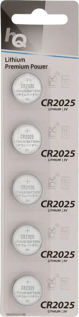 Nedis Lithium-Knoopcelbatterij CR2025 - 3V - 5-Pak - afbeelding 6 van 6