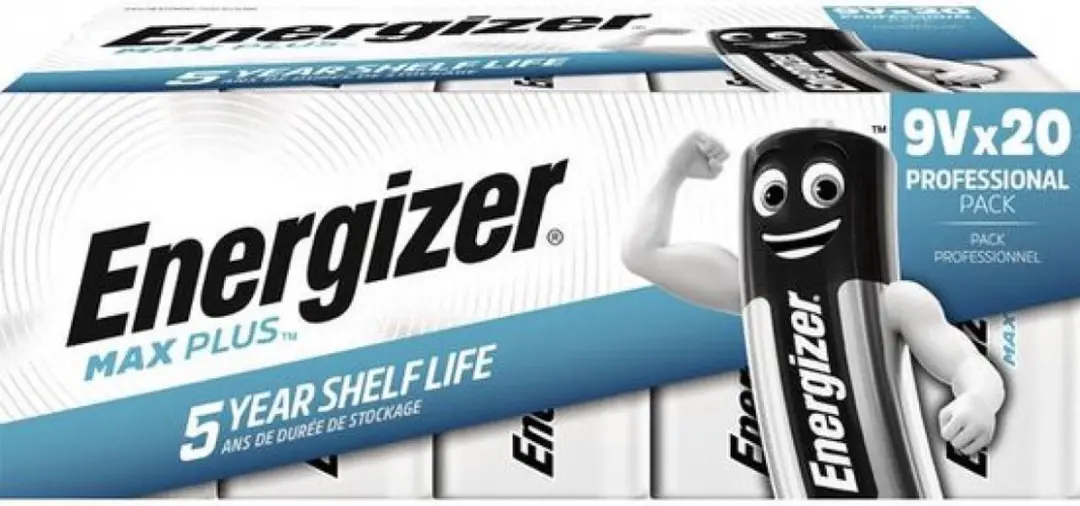 Energizer Max Plus Industrial 9V alkaline batterij - 20 stuks - afbeelding 4 van 6