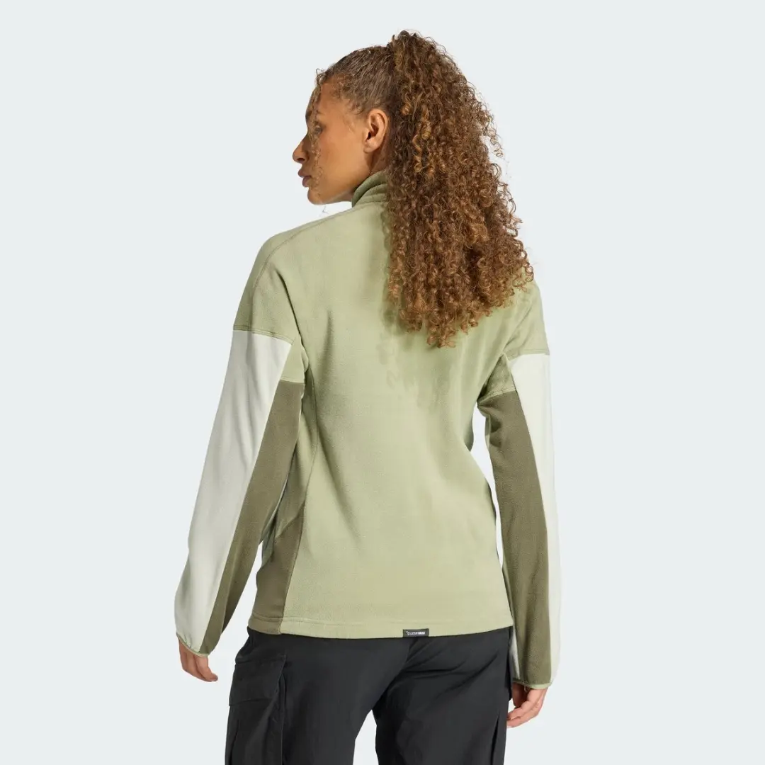 Adidas Terrex Terrex Multi Climawarm Fleece Anorak - Dames - Groen - afbeelding 6 van 6