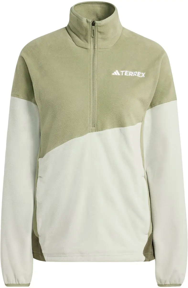 Adidas Terrex Terrex Multi Climawarm Fleece Anorak - Dames - Groen - afbeelding 4 van 6