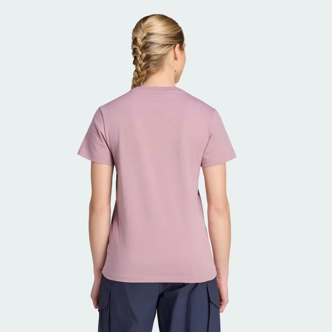 adidas Terrex Mountain Graphic T-Shirt Dames - Paars - afbeelding 2 van 6
