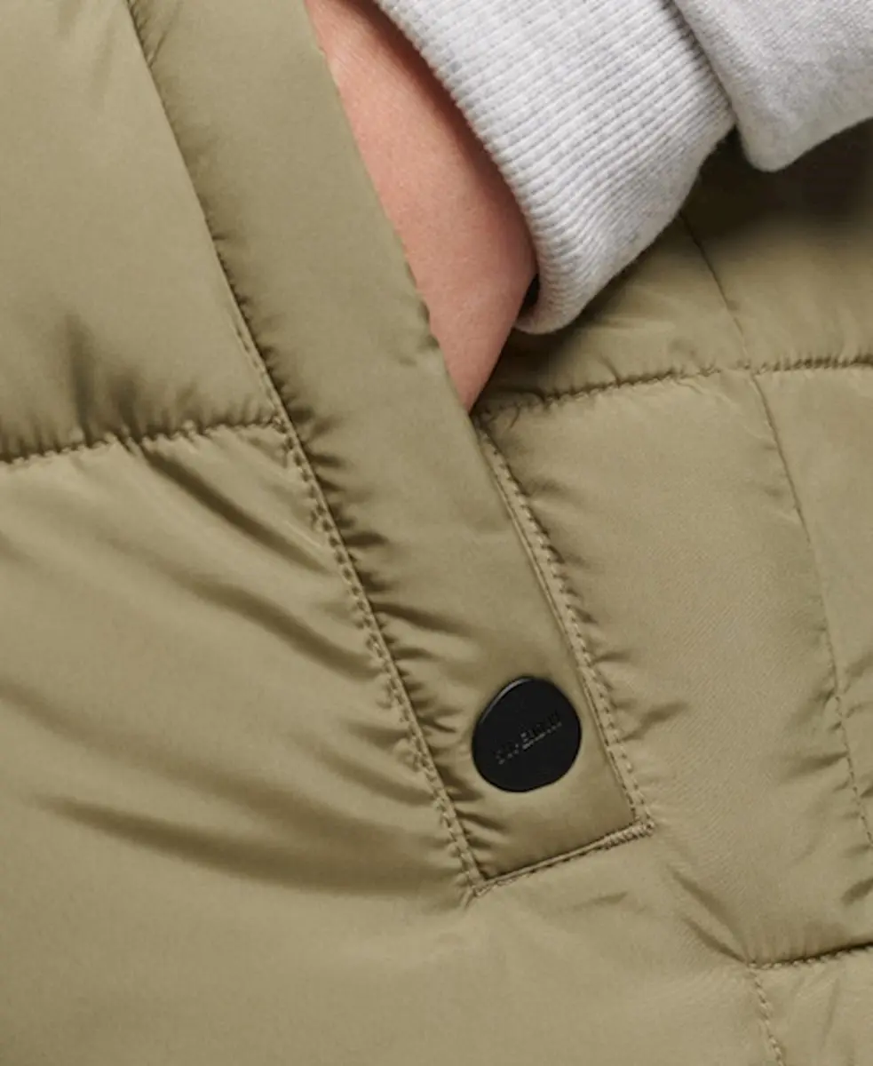 Superdry Dames Lange gewatteerde bodywarmer met capuchon - afbeelding 6 van 6