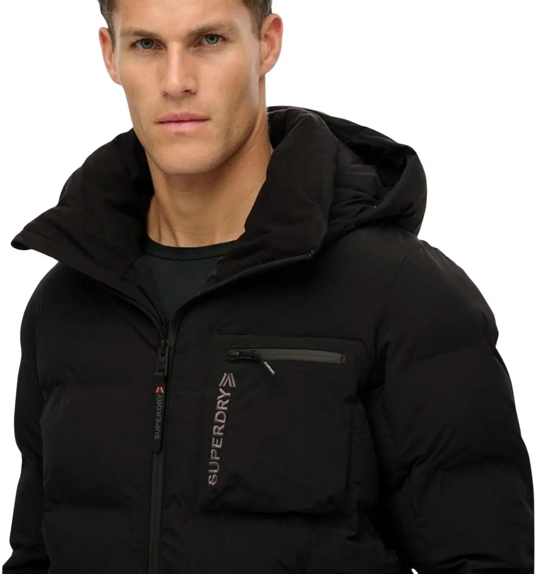 Superdry Ski Sports Padded Skijas Heren - L - Zwart - afbeelding 6 van 6