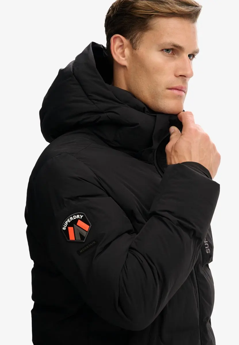 Superdry Ski Sports Padded Skijas Heren - L - Zwart - afbeelding 2 van 6