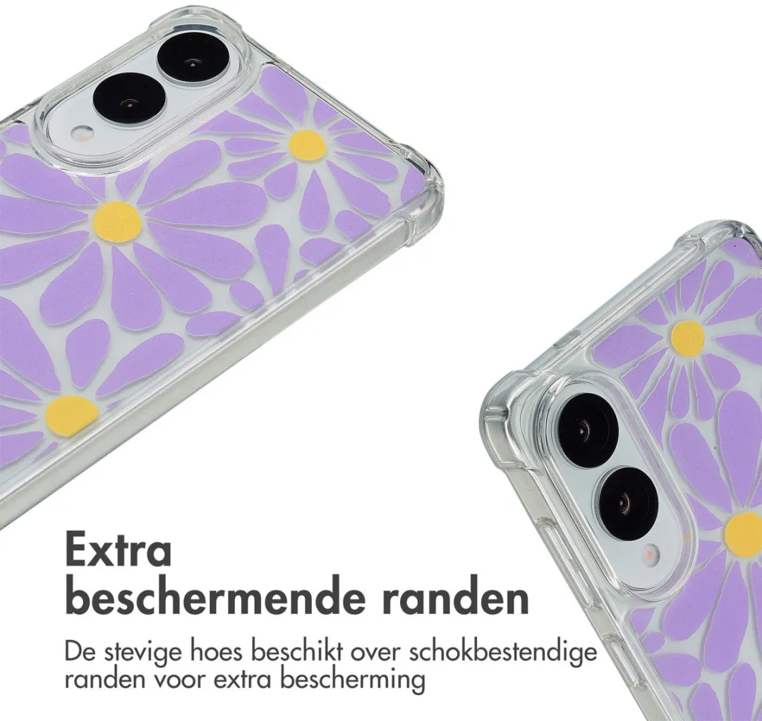 Imoshion Hoesje Samsung Galaxy S25 Edge Tropical Violet Flowers Connect