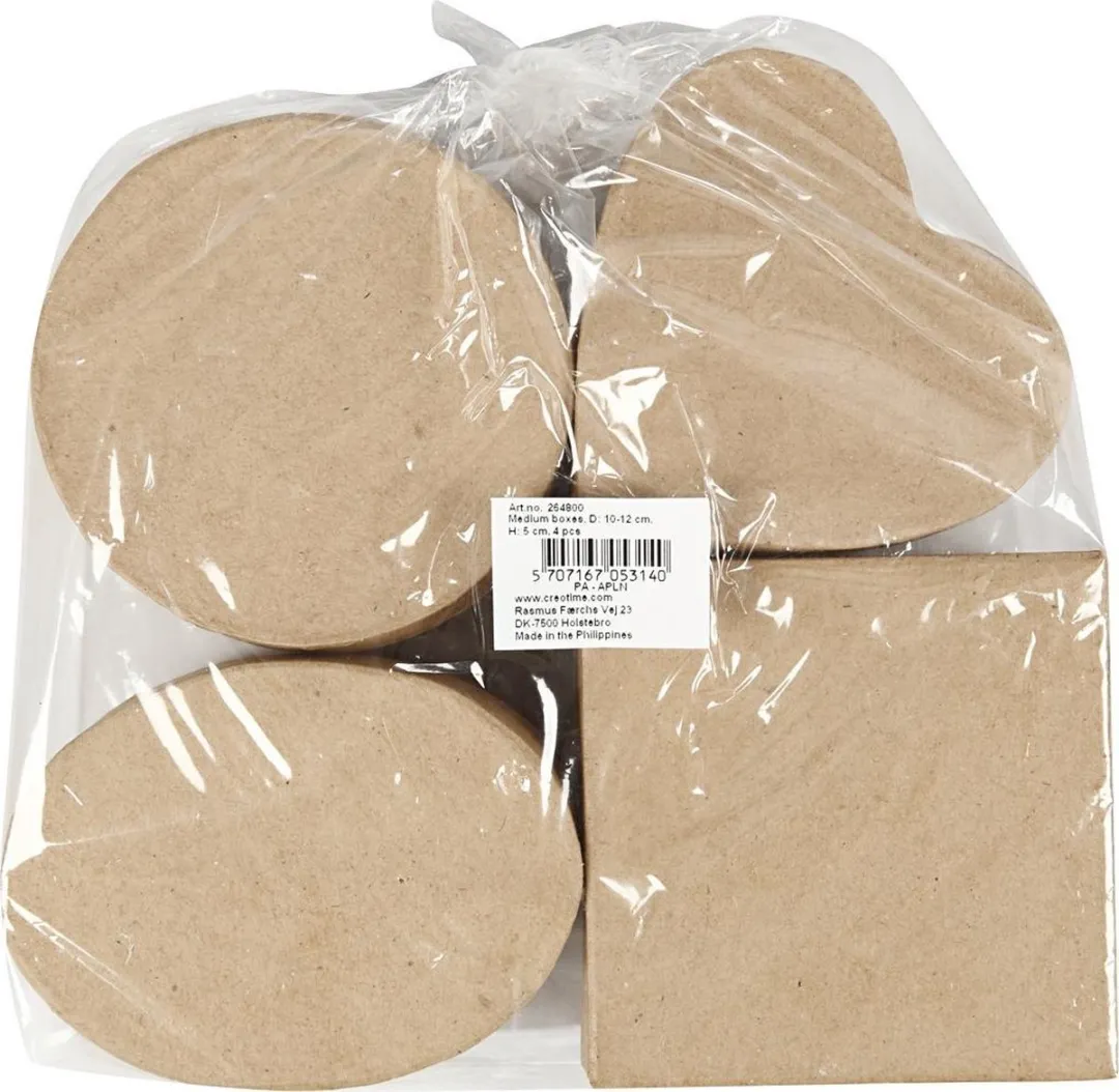Creativ Company Medium Dozen 4 Stuks - Bruin