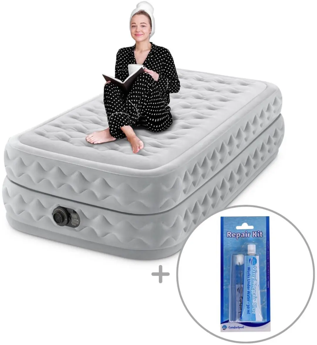 Intex Twin Supreme Air-Flow Luchtbed met ingebouwde pomp