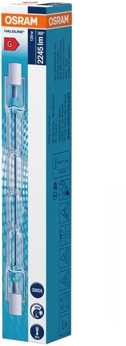 Osram Halogeenlamp R7s 120W 2900K - 118mm - Warm Wit