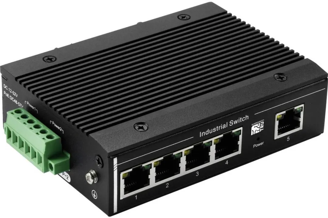 Tru Components TC-XL-205GP Industrial Ethernet Switch 1+4 PoE
