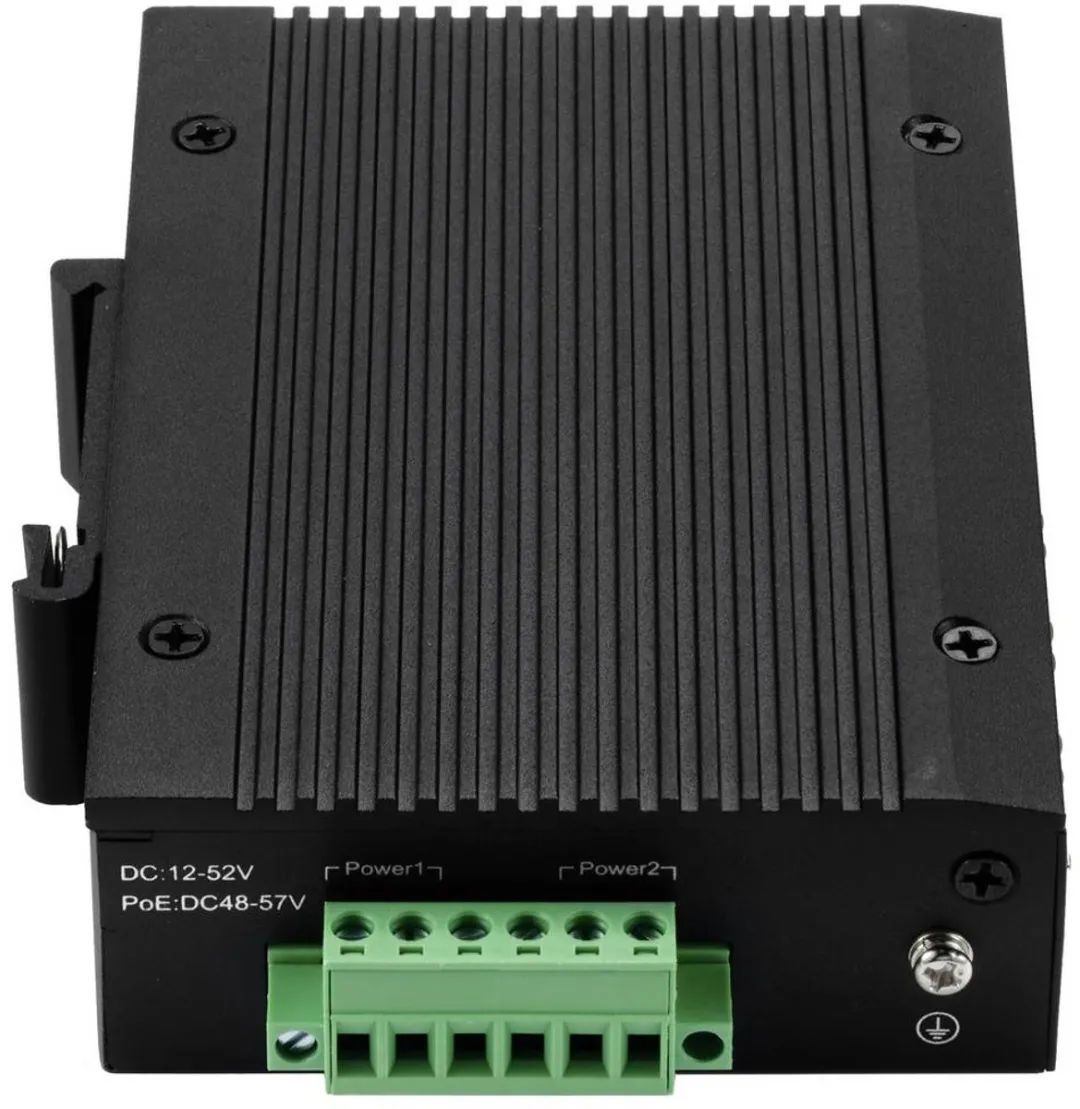 Tru Components TC-XL-205GP Industrial Ethernet Switch 1+4 PoE - Zwart