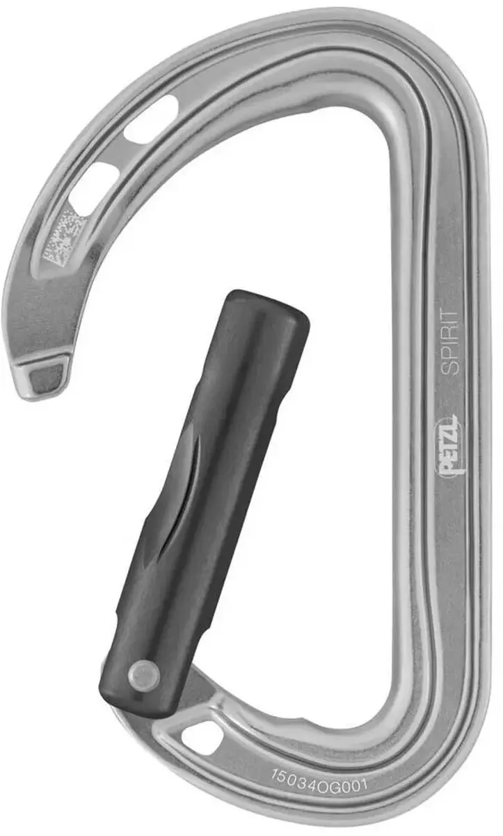 Petzl Spirit Gebogen Karabijnhaak - Grijs - afbeelding 2 van 5