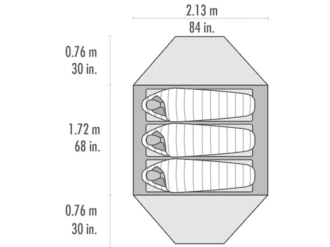 MSR Elixir 3 Koepeltent 10332 - 3 Persoons - Groen - afbeelding 4 van 6