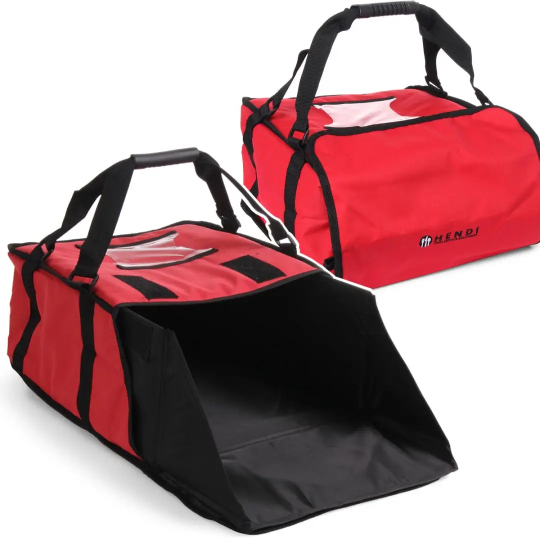 HENDI Pizza transporttas 35 cm - 4 dozen - Zwart - afbeelding 6 van 6