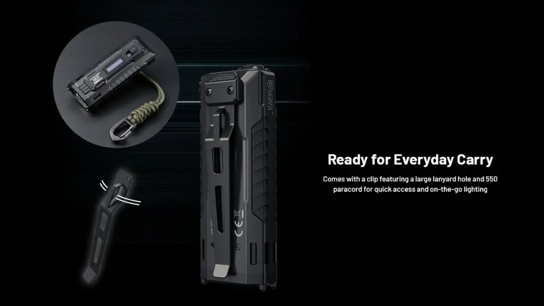 Nitecore EDC37 Oplaadbare Zaklamp - 8000 lumen - Zwart - afbeelding 6 van 6
