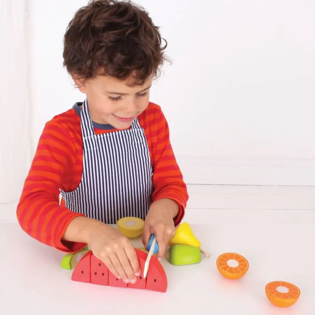 BIGJIGS Snijset Fruit BJ648 - Blauw