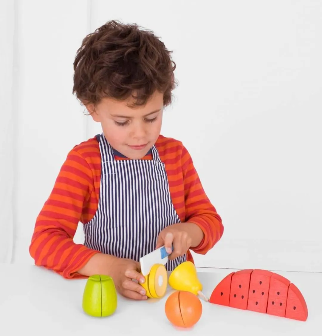 BIGJIGS Snijset Fruit BJ648 - Blauw