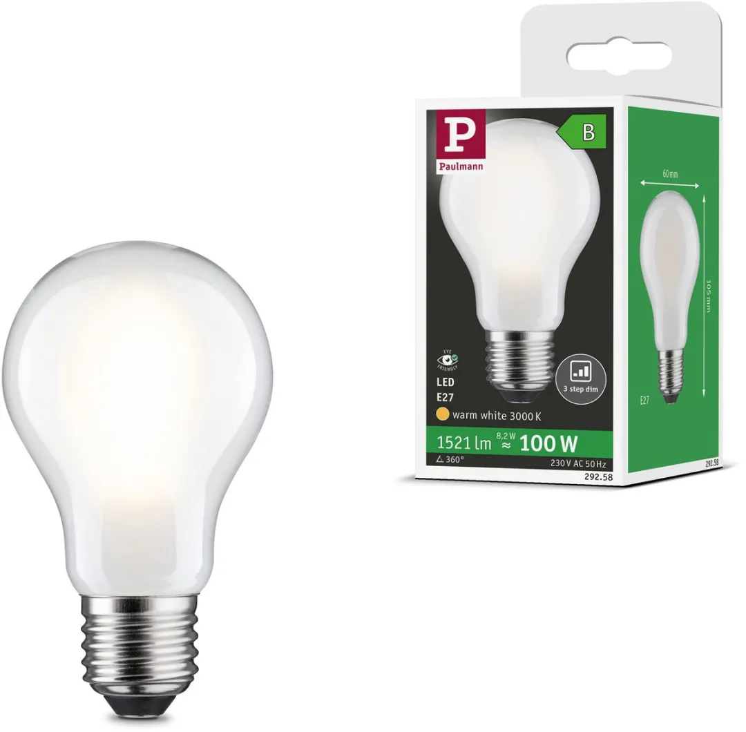 Paulmann Eco-Line LED-gloeilamp E27 8,2W 1521lm 3000K Mat